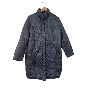 ROAMAN'S Women's Long Puffer Coat Jacket Black Medium 14/16 Outdoor Cold Weather